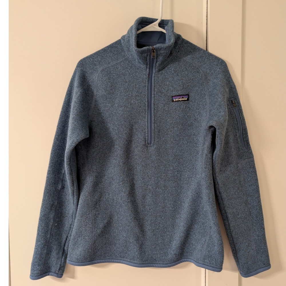 Patagonia Better Sweater 1/4 Zip Fleece Pullover Blue Small 25528